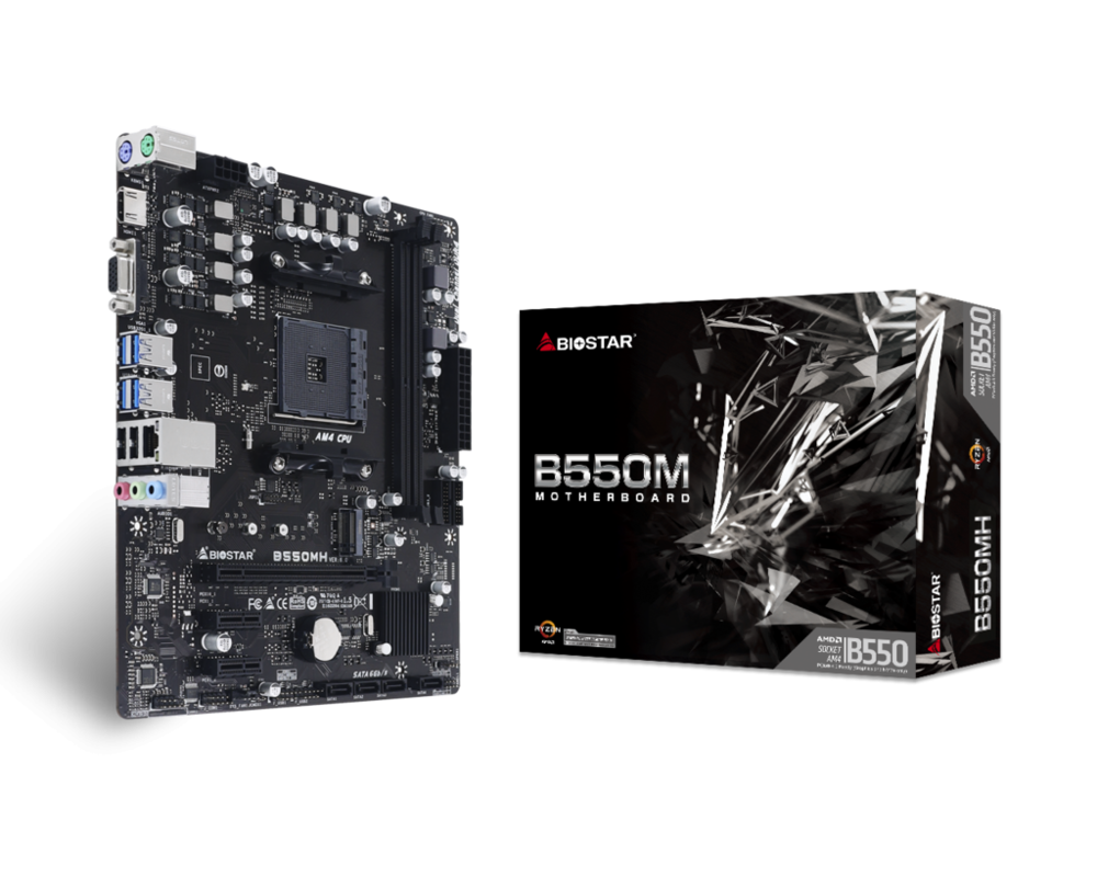 Дънна платка BIOSTAR B550MH, AMD B550, sock. AM4 2