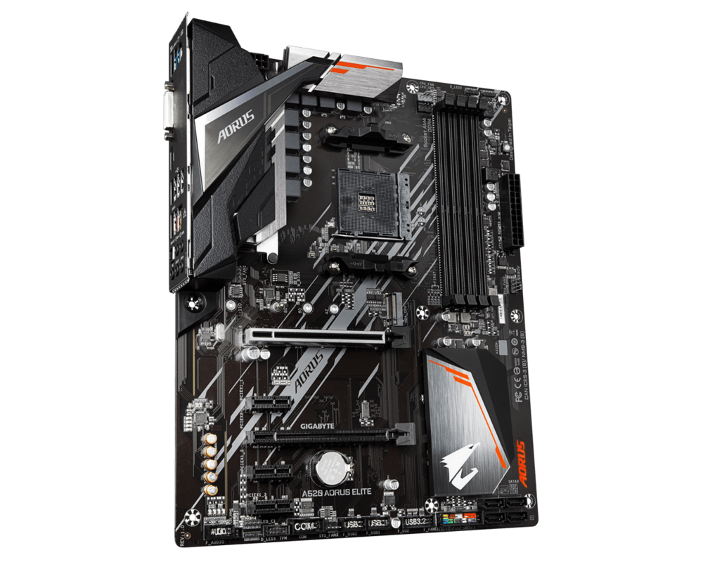 Дънна платка GIGABYTE A520 AORUS ELITE AM4 DDR4 2xM.2 4xSATA HDMI ATX MB 8