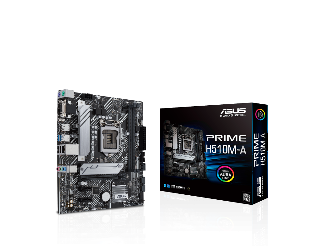 Дънна платка ASUS PRIME H510M-A, socket 1200, mATX 7