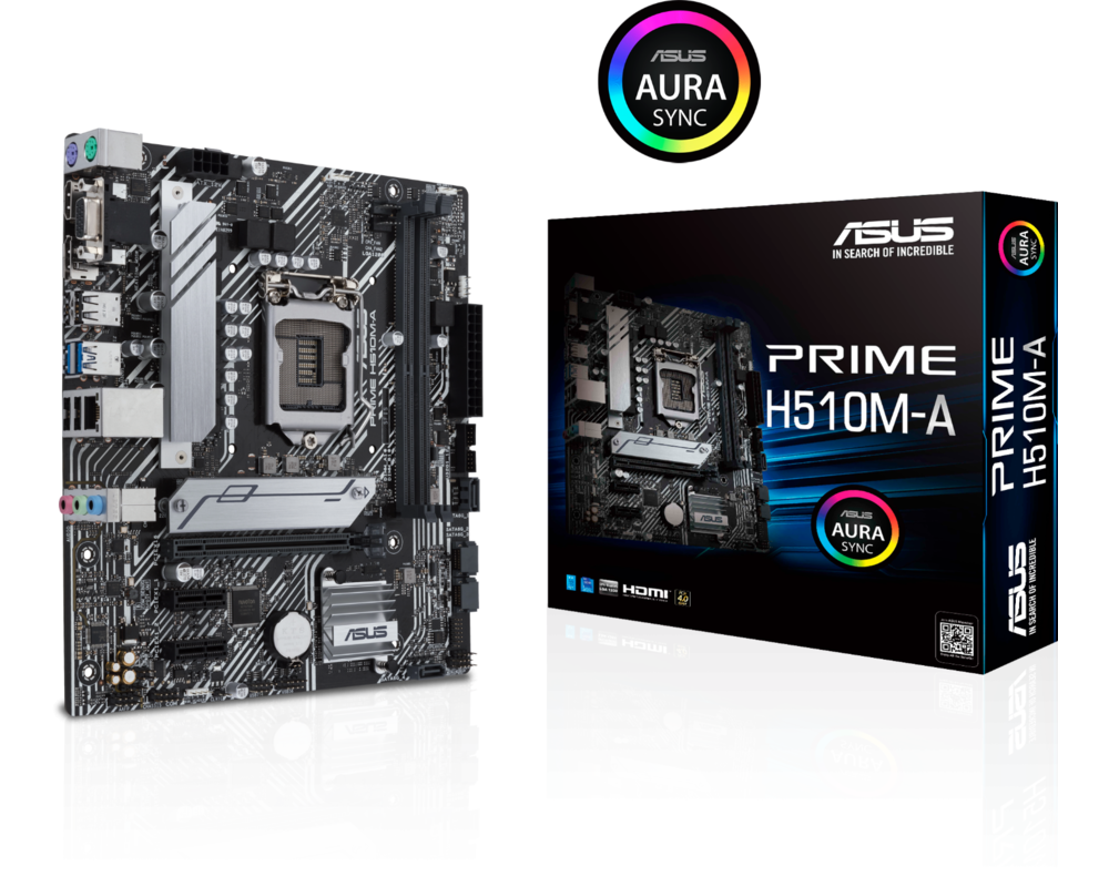 Дънна платка ASUS PRIME H510M-A, socket 1200, mATX 15