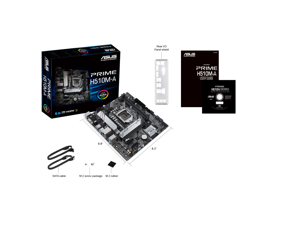 Дънна платка ASUS PRIME H510M-A, socket 1200, mATX 6