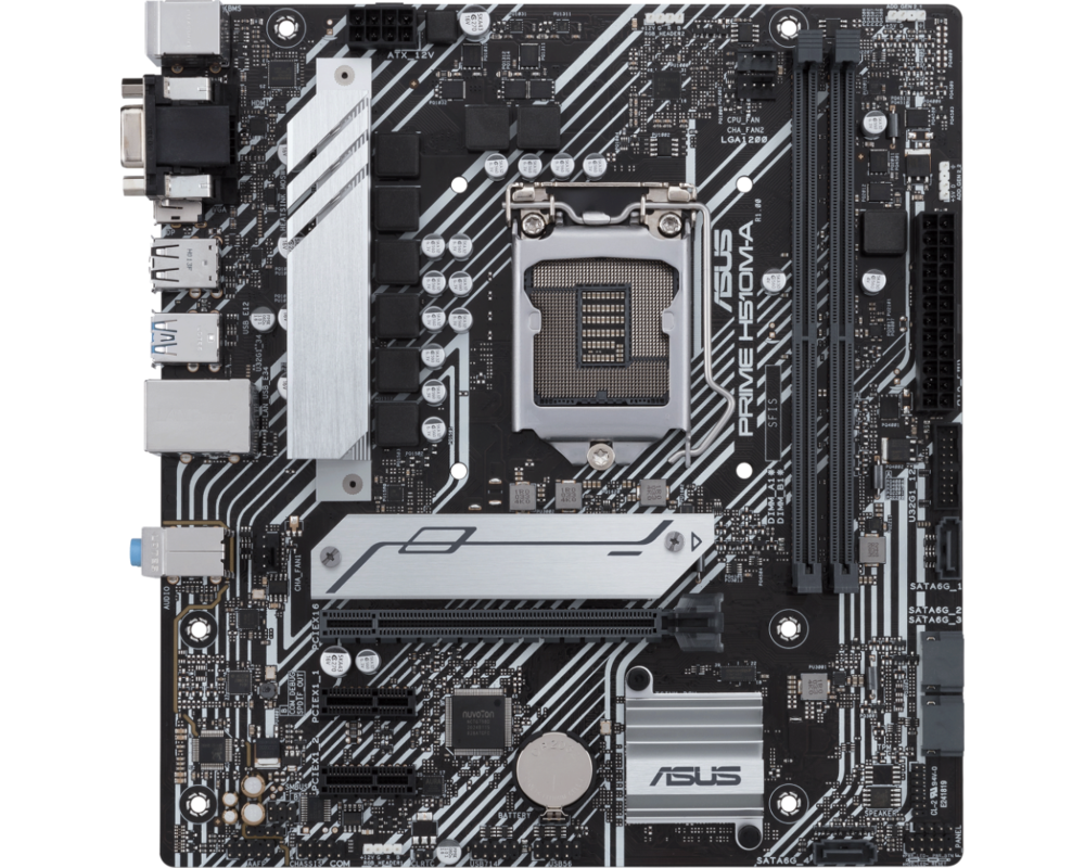 Дънна платка ASUS PRIME H510M-A, socket 1200, mATX 8