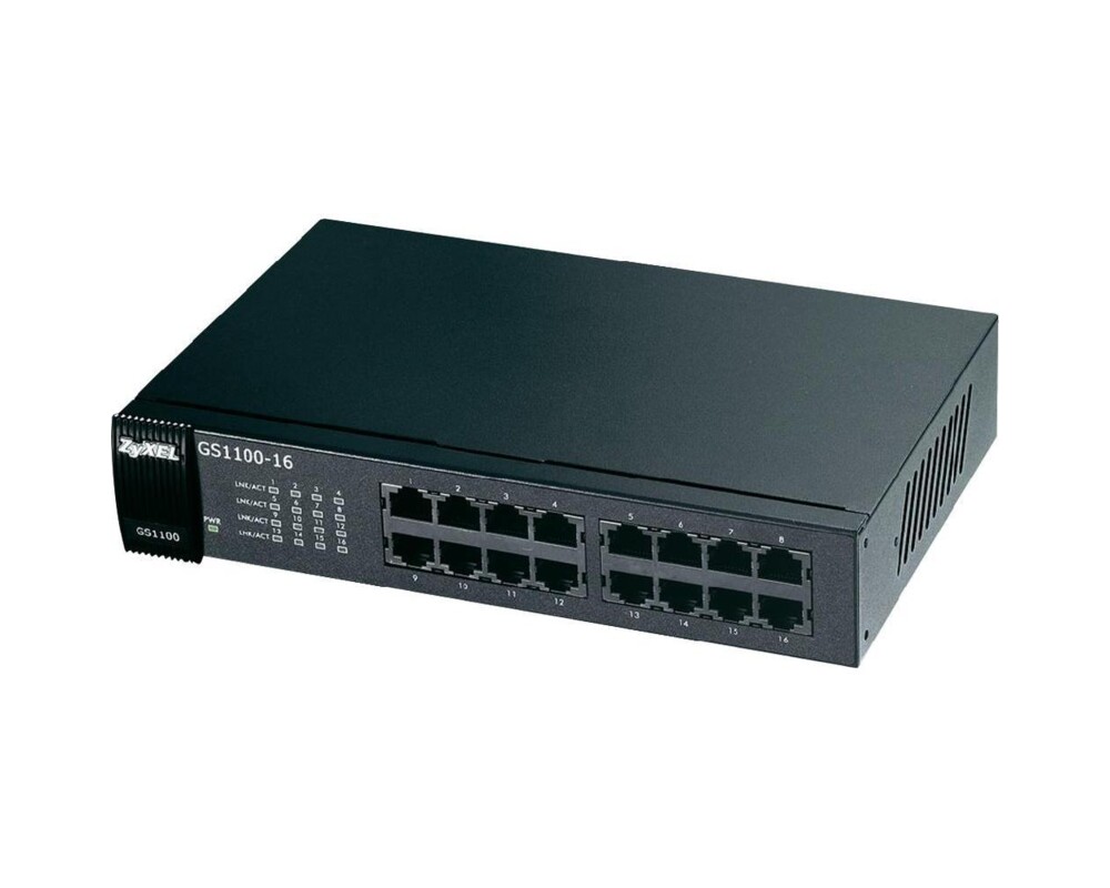 Switch (Комутатор) ZyXEL GS1100-16 v3 16-port Gigabit Unmanaged Switch 5