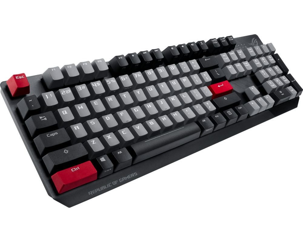 Клавиатура Asus ROG Strix Scope PBT, Cherry MX Red Switches, PBT Капачки 3