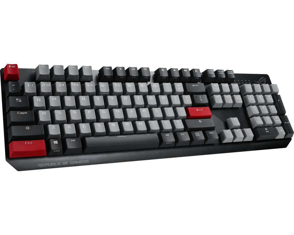 Клавиатура Asus ROG Strix Scope PBT, Cherry MX Red Switches, PBT Капачки 4