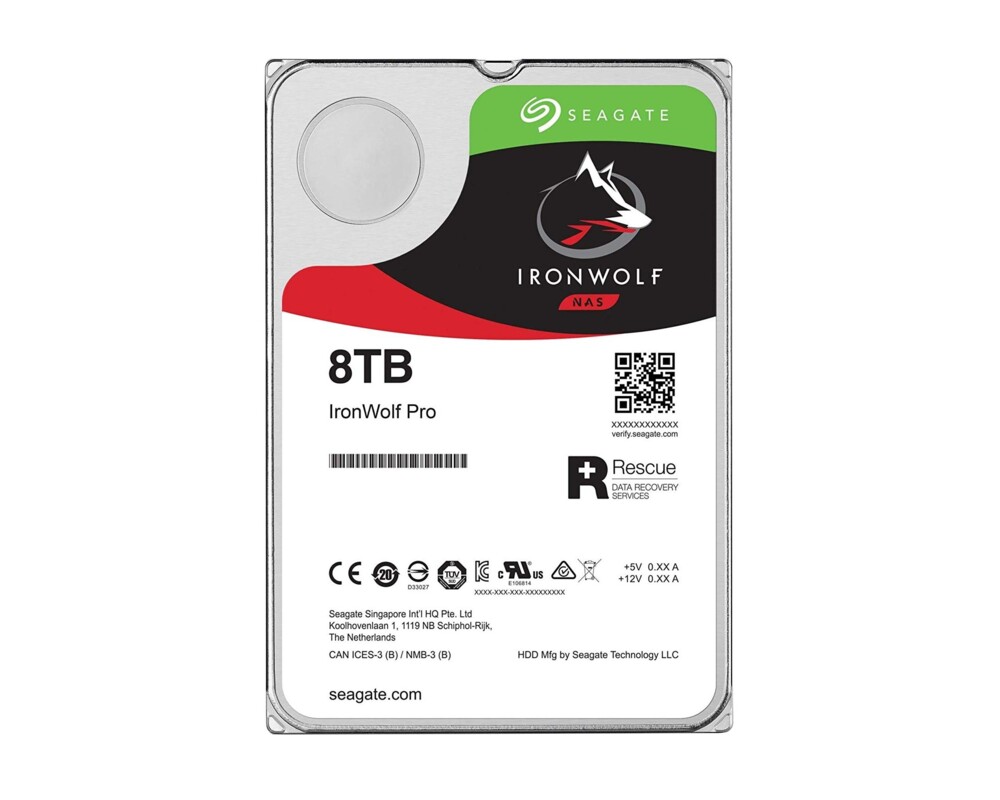 Твърд диск SEAGATE Ironwolf PRO Enterprise NAS HDD 8TB 7200rpm 6Gb 3