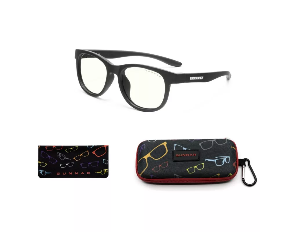 Очила за компютър Детски компютърни очила GUNNAR Rush Kids Small, Clear Natural, Черен 4