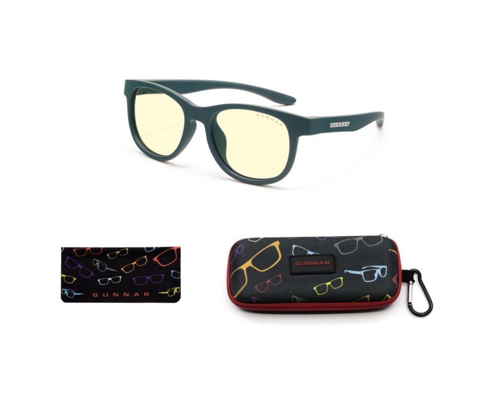 Очила за компютър Детски компютърни очила GUNNAR Rush Kids Small, Amber Natural, Зелен 4