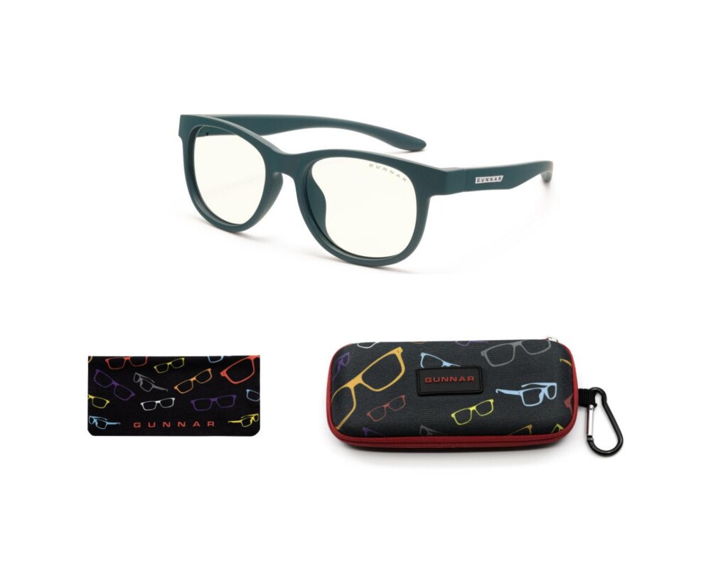 Очила за компютър Детски компютърни очила GUNNAR Rush Kids Small, Clear Natural, Зелен 4