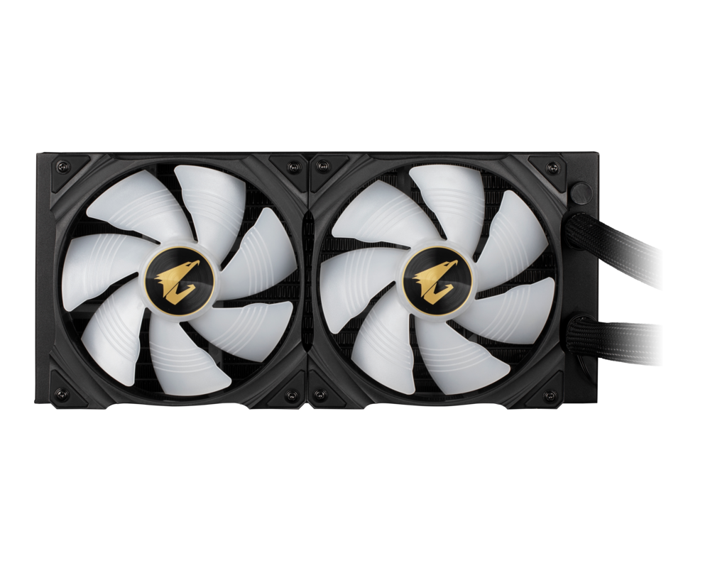 Охладител за процесор Gigabyte AORUS WATERFORCE X 280, LCD Display, RGB Fusion 2