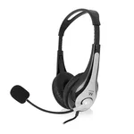 <span>Слушалки</span> Ewent EW3565, Микрофон, USB, 2.1м кабел, Сив/Черен <span class='catalog-num-in-name'>EW3565</span> - 