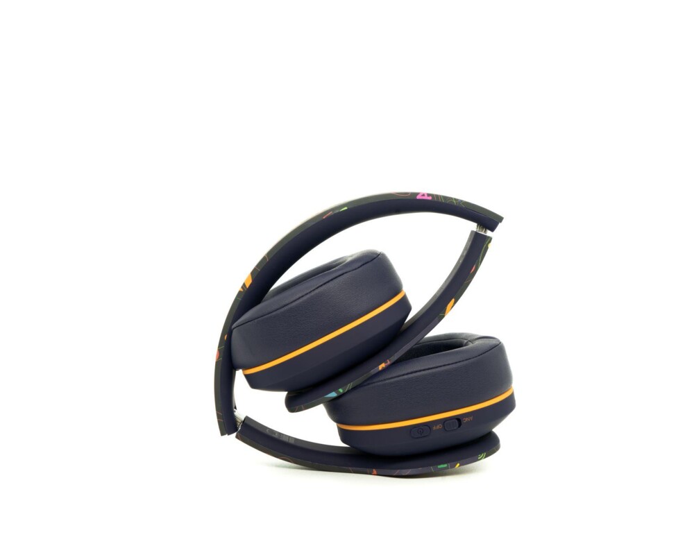 Слушалки Блутут слушалки HaHaHa Live, Стерео, Микрофон, Потискане на шума, Лилави 3