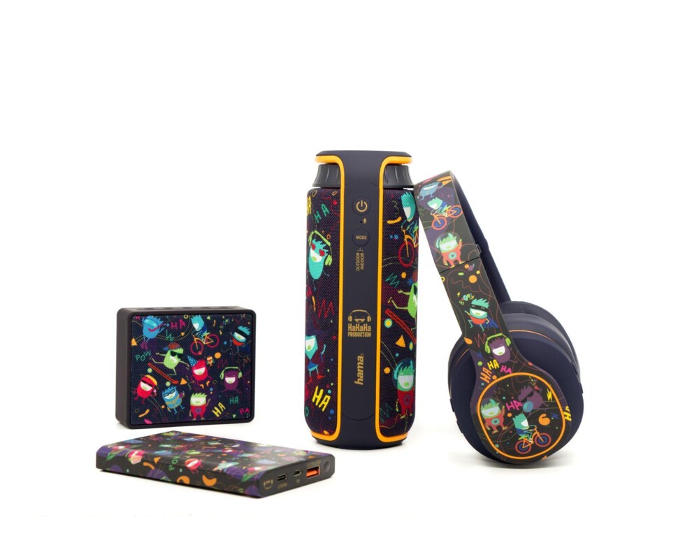 Слушалки Блутут слушалки HaHaHa Live, Стерео, Микрофон, Потискане на шума, Лилави 6