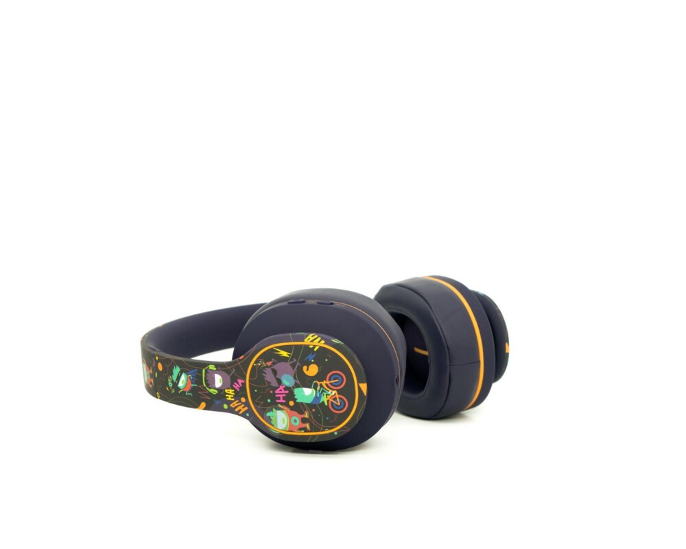 Слушалки Блутут слушалки HaHaHa Live, Стерео, Микрофон, Потискане на шума, Лилави 2