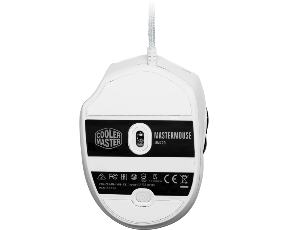 Мишка Геймърска Оптична Мишка Cooler Master MM720 Matte White 6