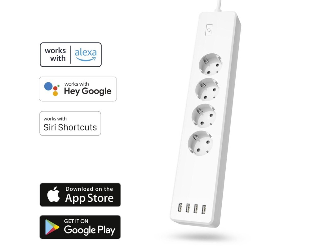 Разклонител Смарт разклонител 4 гнезда, HAMA-176574 6