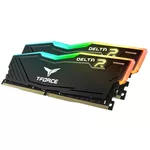 Памет Team Group T-Force Delta RGB Black, DDR4, 64GB (2x32GB), 3600MHz, CL18-22-22-42 1.35V 3