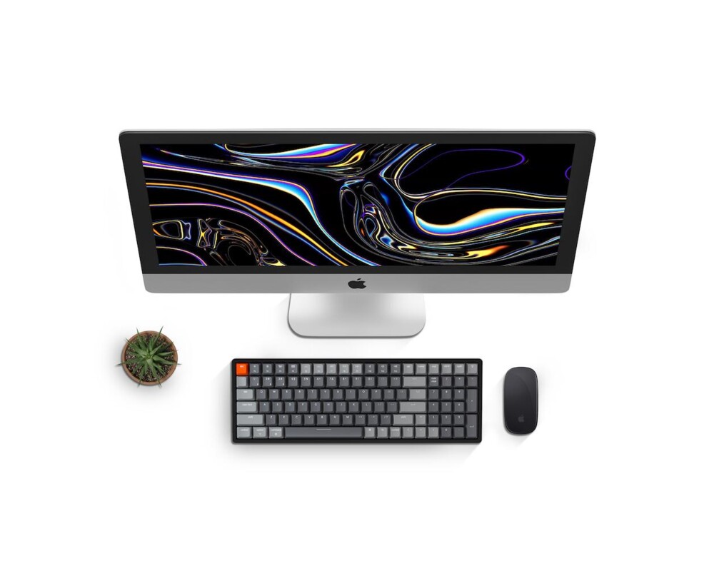 Клавиатура Геймърска Механична клавиатура Keychron K4 Hot-Swappable Full-Size Gateron Red Switch White LED Gateron Red Switch ABS 3