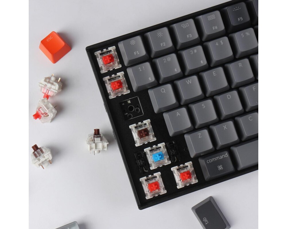 Клавиатура Геймърска Механична клавиатура Keychron K4 Hot-Swappable Full-Size Gateron Red Switch White LED Gateron Red Switch ABS 5