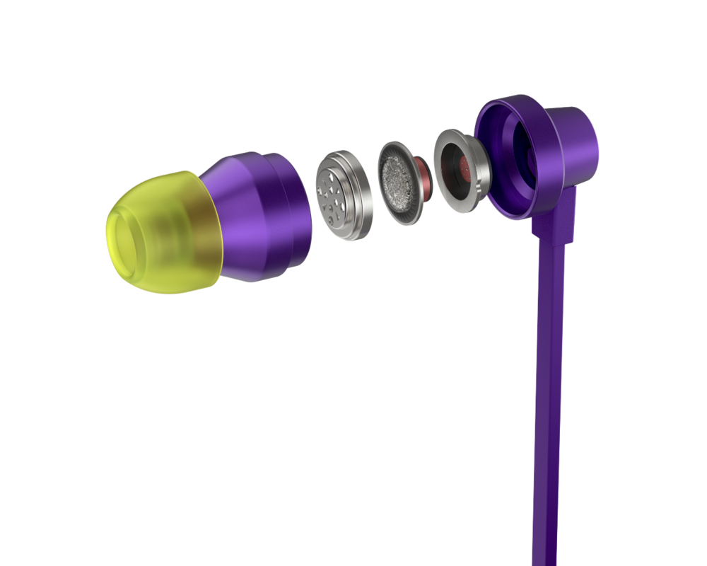 Слушалки Геймърски слушалки с микрофон Logitech G333 In-ear 3.5 mm + USB-C adapter, тапи жични, лилави 6