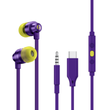  Геймърски слушалки с микрофон Logitech G333 In-ear 3.5 mm + USB-C adapter, тапи жични, лилави 209007 981-000936 на топ цена - PIC.bg