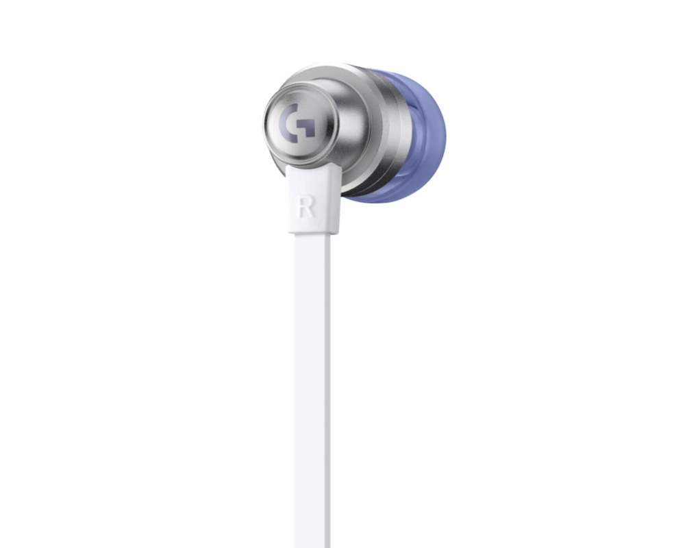 Слушалки Геймърски слушалки с микрофон Logitech G333 In-ear 3.5 mm + USB-C adapter, тапи жични, бели 5