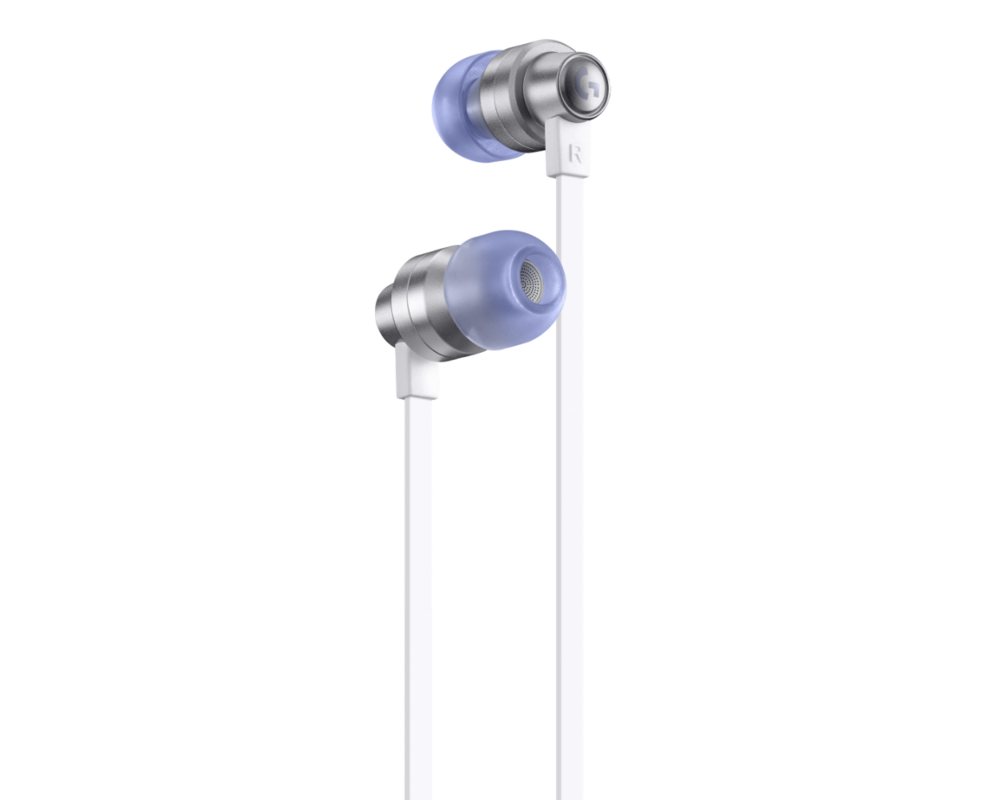 Слушалки Геймърски слушалки с микрофон Logitech G333 In-ear 3.5 mm + USB-C adapter, тапи жични, бели 2