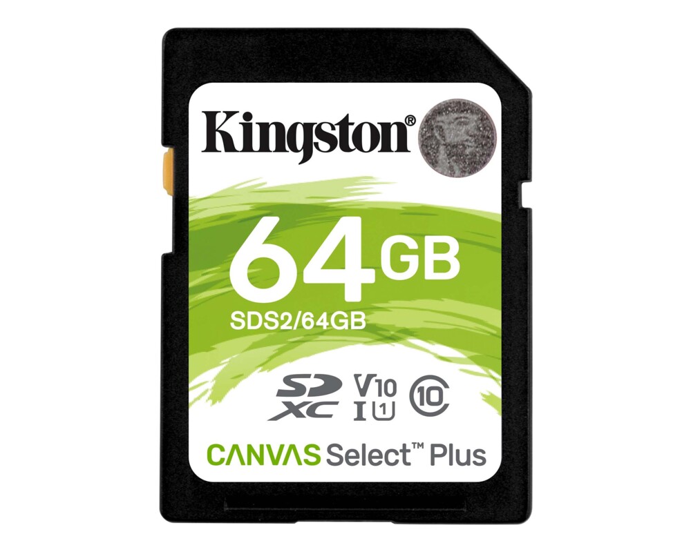 Флаш карта KINGSTON 64GB SDXC Canvas Select Plus 100R C10 UHS-I U1 V10 3