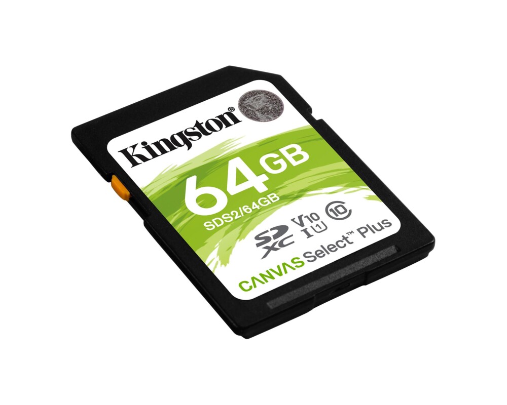 Флаш карта KINGSTON 64GB SDXC Canvas Select Plus 100R C10 UHS-I U1 V10 4