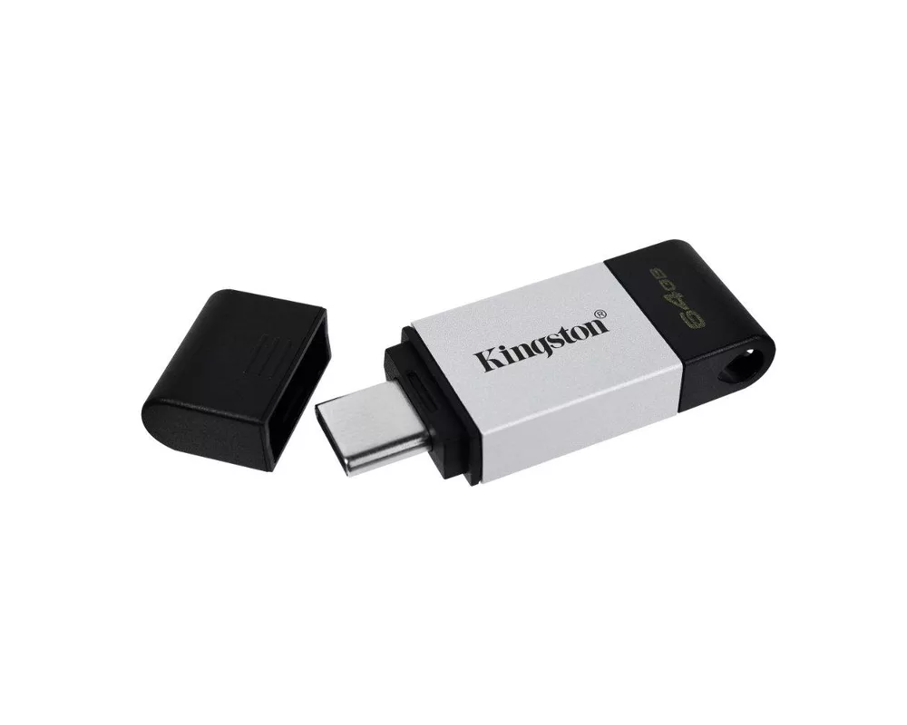 Флаш памет KINGSTON 64GB USB-C 3.2 Gen1 DataTraveler 80 4