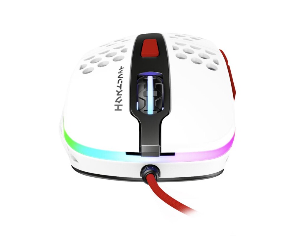 Мишка Геймърска мишка Xtrfy M4 Tokyo, RGB, Бял//Червен 3
