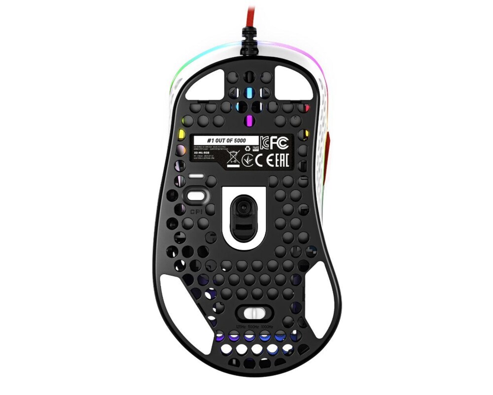 Мишка Геймърска мишка Xtrfy M4 Tokyo, RGB, Бял//Червен 6