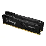 <span>Памет</span> Kingston FURY Beast Black 16GB(2x8GB) DDR4 PC4-21300 2666MHz CL16 KF426C16BBK2/16 <span class='catalog-num-in-name'>KF426C16BBK2-16</span> - 