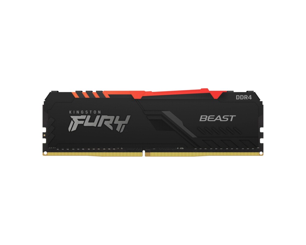 Памет 16GB(2x8) Kingston FURY Beast Black RGB DDR4 3200MHz 2