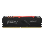 <span>Памет</span> Kingston FURY Beast Black RGB 16GB DDR4 PC4-28800 3600MHz CL18 KF436C18BBA/16 <span class='catalog-num-in-name'>KF436C18BBA-16</span> - 