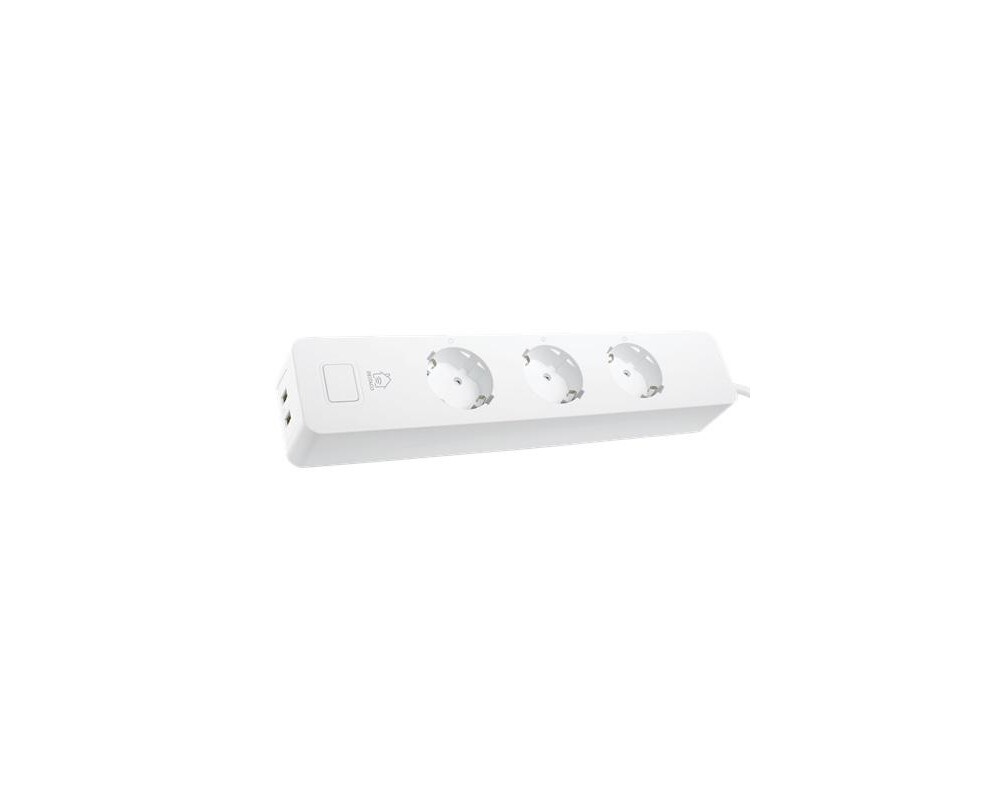 Разклонител Смарт разклонител, 1.5m, DELTACO SH-P03USB2 2