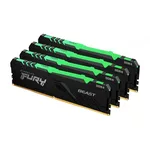 <span>Памет</span> Kingston FURY Beast Black RGB 32GB(4x8GB) DDR4 PC4-28800 3600MHz KF436C17BBAK4/32 <span class='catalog-num-in-name'>KF436C17BBAK4-32</span> - 