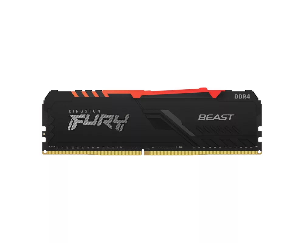Памет Kingston FURY Beast Black RGB 32GB(4x8GB) DDR4 PC4-28800 3600MHz KF436C17BBAK4/32 2