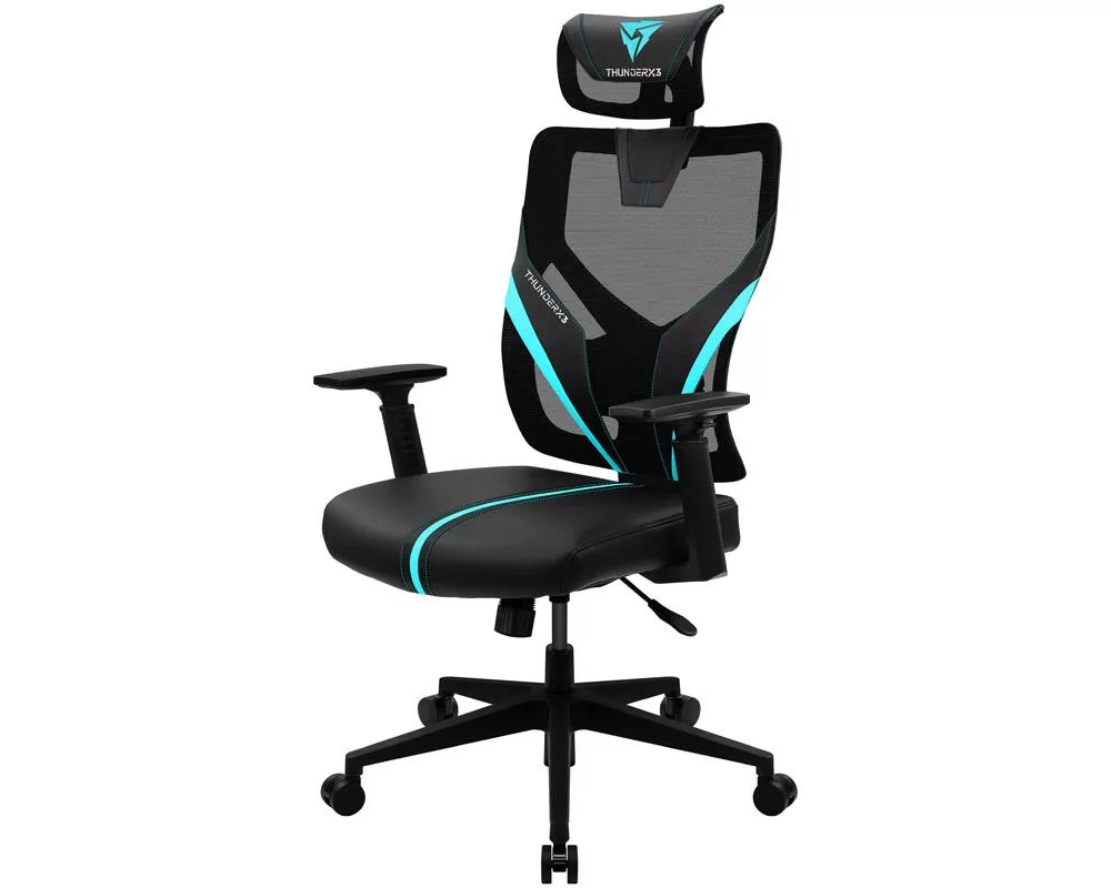 Геймърски стол ThunderX3 YAMA1 Черно/Синьо 3