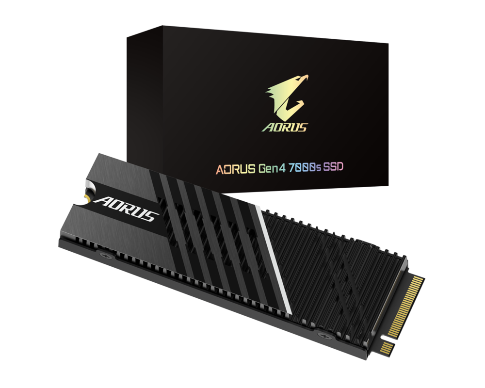 SSD Gigabyte AORUS 7000s, 2TB, NVMe, PCIe Gen4 SSD 5