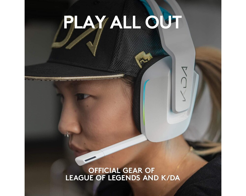 Слушалки Геймърски слушалки Logitech G733 K/DA Lightspeed Wireless RGB, Микрофон, Бели 3