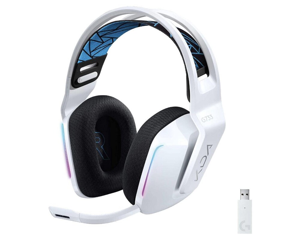 Слушалки Геймърски слушалки Logitech G733 K/DA Lightspeed Wireless RGB, Микрофон, Бели 2