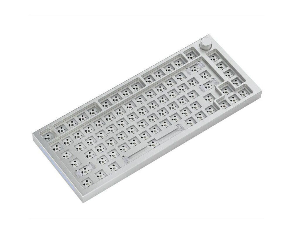 Клавиатура Геймърска механична клавиатура основа Glorious RGB GMMK Pro White Ice TKL ANSI-Layout 2