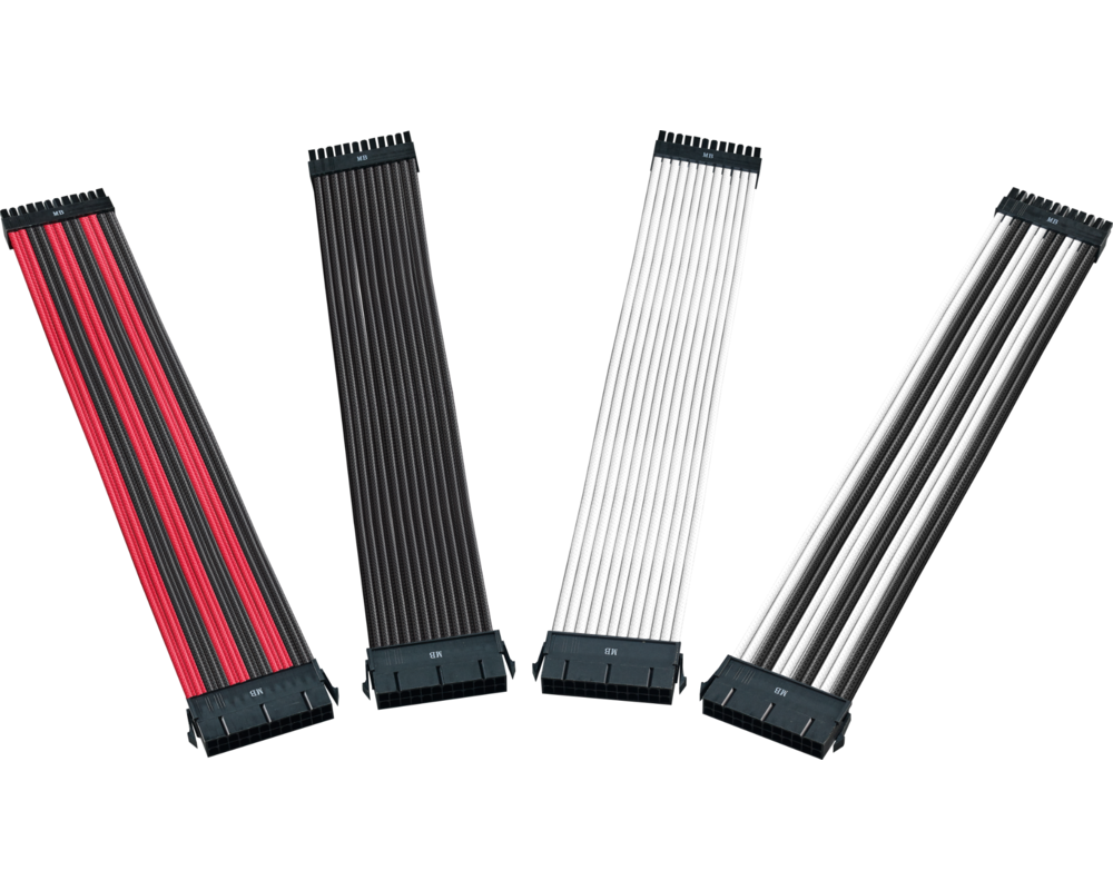 Кабел Комплект оплетени кабели Cooler Master, Червено/Черни 3