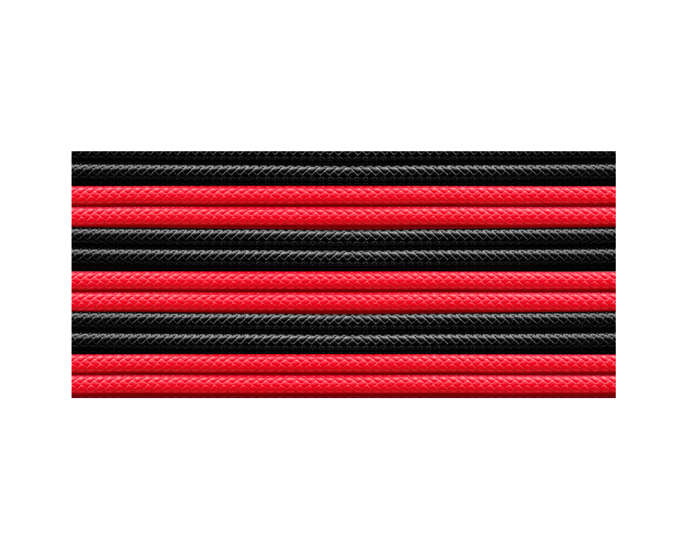 Кабел Комплект оплетени кабели Cooler Master, Червено/Черни 2