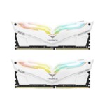 <span>Памет</span> Team Group T-Force Night Hawk White RGB DDR4 16GB (2x8GB) 3200MHz CL18 TF15D416G3200HC16CDC01, Бяла <span class='catalog-num-in-name'>4-N2-W-16GB-3200</span> - 