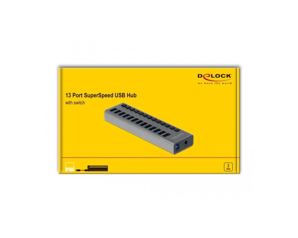 USB хъб Delock, 13 x USB-A, DELOCK-63738 4