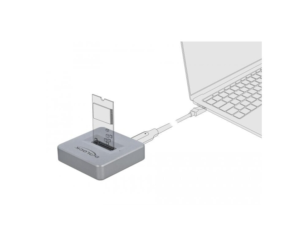 Адаптери Докинг станция Delock, За M.2 NVMe PCIe SSD, USB-C 3.2 Gen 2 2