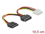<span>Кабел</span> DeLock SATA 15 pin мъжко към Molex 4 pin женско + SATA 15 pin женско <span class='catalog-num-in-name'>DELOCK-65235</span> - 