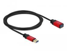 Удължителен кабел Delock USB-A мъжко - USB-А женско, 2 м, Premium, Екраниран, Черен 217345 DELOCK-82753 на топ цена - PIC.bg